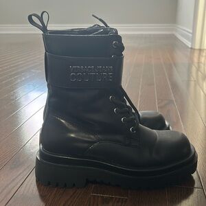 Black Versace boots size 7
